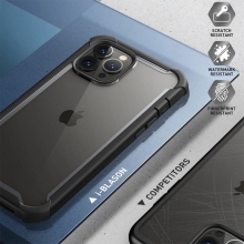Kryt SUPCASE Ares pro Apple iPhone 13 Pro + tvrzené sklo - odolný - černý