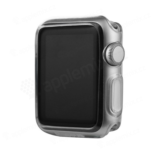 Ultra tenké gumové pouzdro BASEUS pro Apple Watch 42mm (tl. 0,65mm) - průhledné