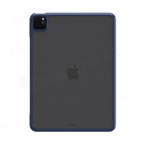 Kryt pre Apple iPad 11" (2018 / 2020 / 2021) / Air (4 / 5) - plastový / gumový - transparentný / modrý