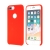 Kryt pre Apple iPhone 7 Plus - gumový - príjemný na dotyk - výrez pre logo - červený