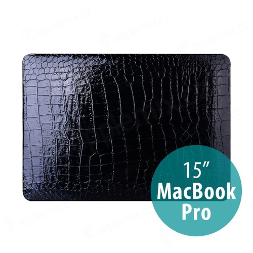 Obal / kryt pro Apple Macbook Pro Retina 15" 2016-2019 (A1707, A1990) - plastový - vzor krokodýlí kůže
