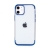 Kryt FORCELL Electro pro Apple iPhone 12 mini - gumový - průhledný / modrý