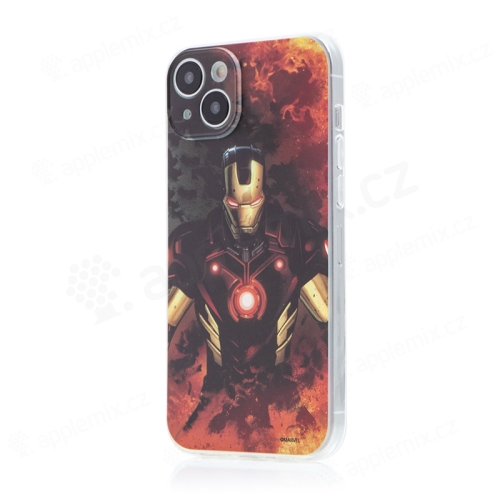 Kryt MARVEL pre Apple iPhone 15 - Iron Man - gumový