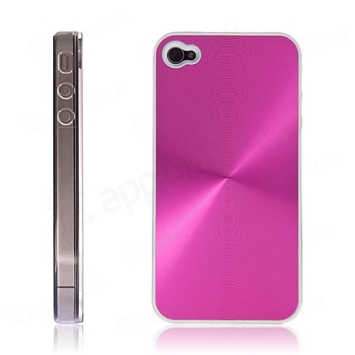 Ochranný kryt / pouzdro pro Apple iPhone 4 hliníkový - růžový