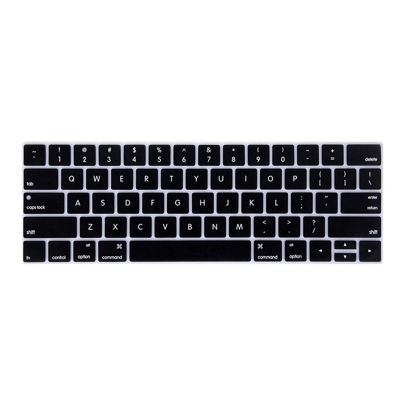 Kryt klávesnice pro Apple MacBook Pro Retina 15,4" / 13,3" (2016) s Touchbarem - US verze - silikonový - černý