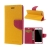 Pouzdro Mercury pro Apple iPhone 6 / 6S - stojánek a prostor pro platební karty - žluto-růžové