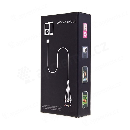 Video USB / AV kabel pro Apple iPhone / iPod / iPad