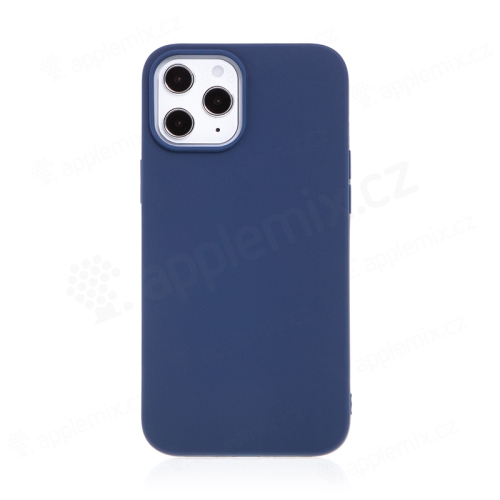 Kryt FORCELL Soft pro Apple iPhone 12 / 12 Pro - gumový - tmavě modrý