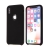 Kryt pre Apple iPhone Xs - gumový - príjemný na dotyk - výrez na logo - čierny