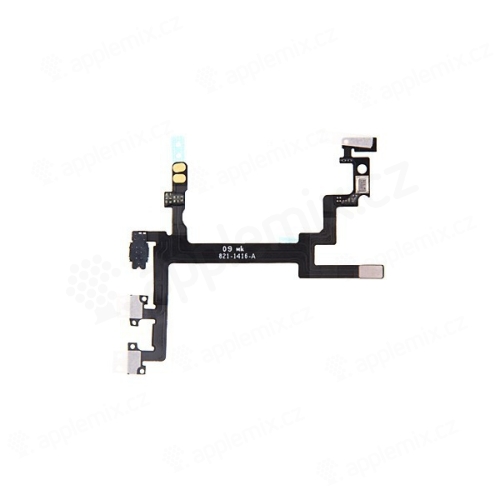 Flex kábel s prepínačom MUTE + ovládanie hlasitosti + POWER pre Apple iPhone 5 - Kvalita A+
