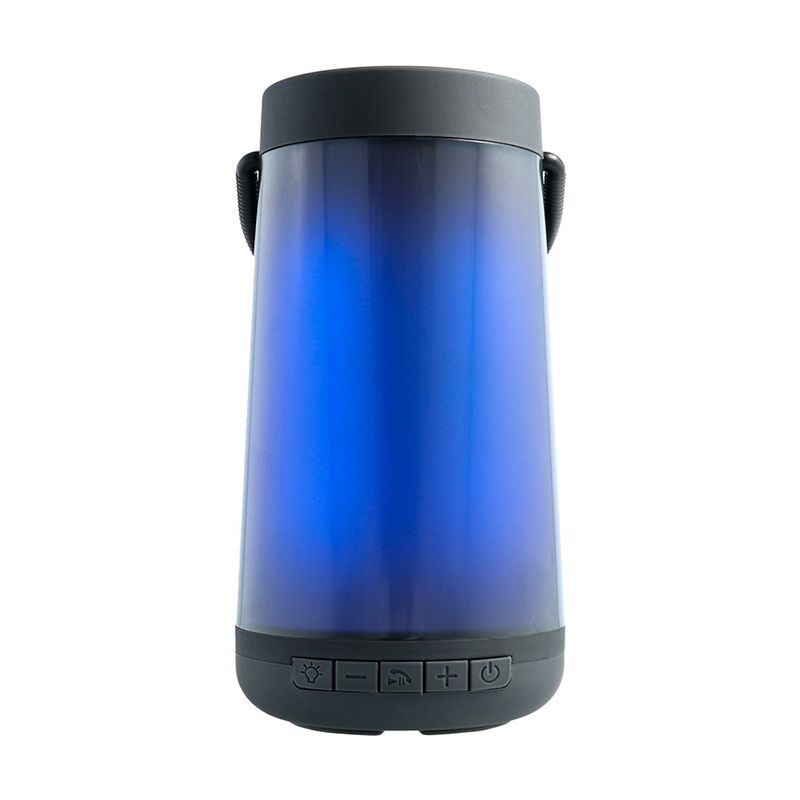 Reproduktor Bluetooth / lucerna - RGB osvětlení - podpora USB / AUX / Micro SD - černý