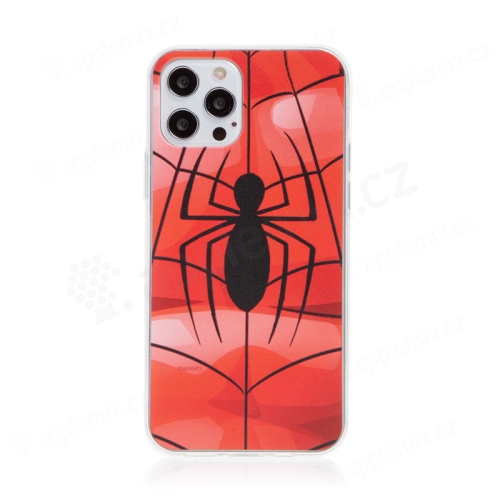 Kryt MARVEL pro Apple iPhone 12 / 12 Pro - gumový - pavouk
