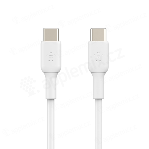 BELKIN Synchronizačný a nabíjací kábel - USB-C na USB-C - 1 m - biely