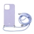Kryt MOMAX pro Apple iPhone 13 Pro - slaměné kousky - šňůrka - gumový - fialový