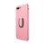 Kryt pro Apple iPhone 7 Plus / 8 Plus - stojánek + kovová ploška - gumový - růžový