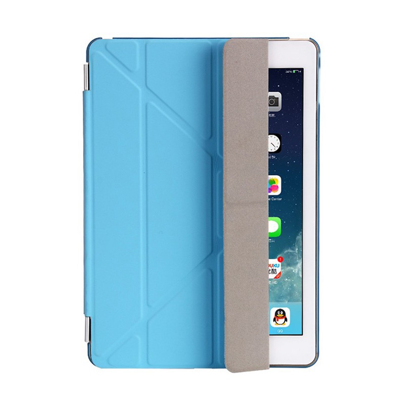 Pouzdro / kryt pro Apple iPad 9,7 (2017-2018) - odnímatelný Smart Cover - stojánek - plastové - modré