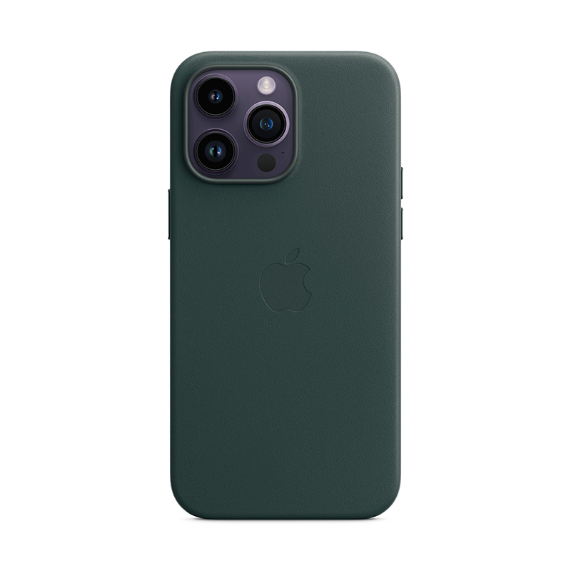 Originální kryt pro Apple iPhone 14 Pro Max - MagSafe - kožený - piniově zelený