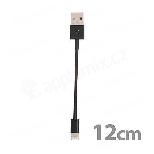 Synchronizačný a nabíjací kábel Mini Lightning pre Apple iPhone / iPad / iPod - čierny