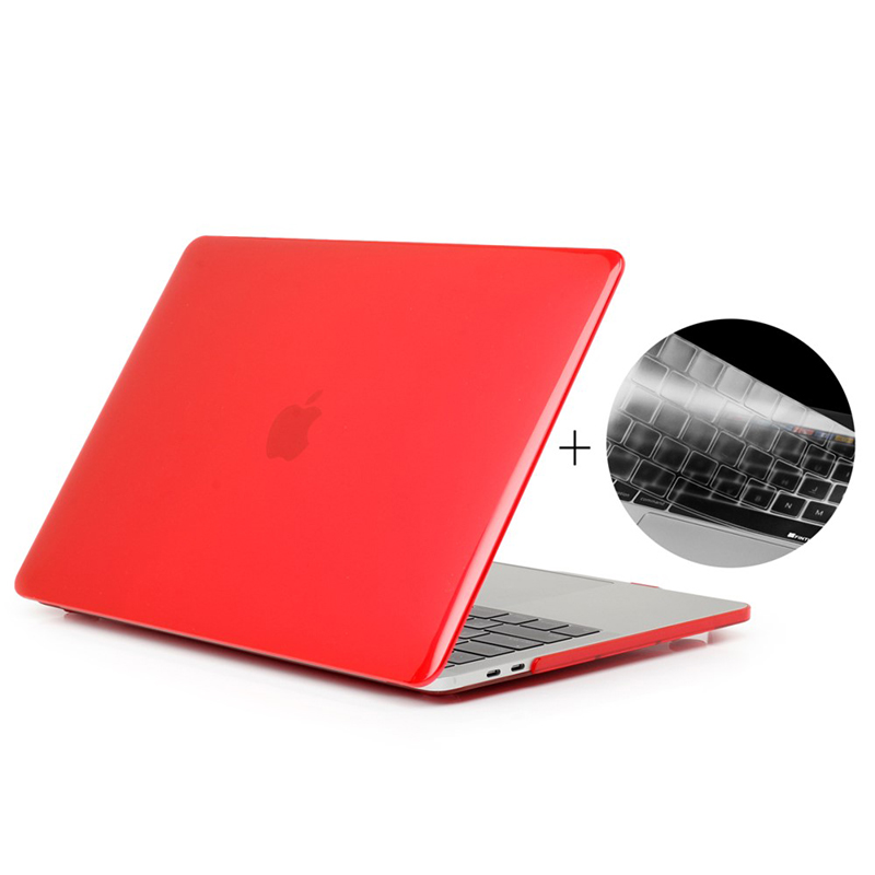 Obal / kryt ENKAY pro Apple MacBook Pro Retina 15" (2016 - 2018) - model A1707, A1990 + kryt klávesnice - červený