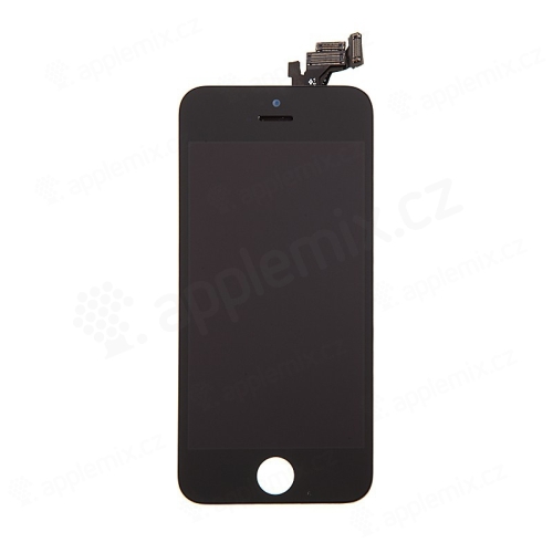 LCD panel + dotykové sklo (touch screen digitizér) pro Apple iPhone 5 - osazený černý - kvalita A+
