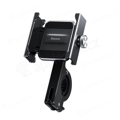 BASEUS držiak na bicykel / motocykel pre Apple iPhone - univerzálny - pevný - plast / kov - čierny