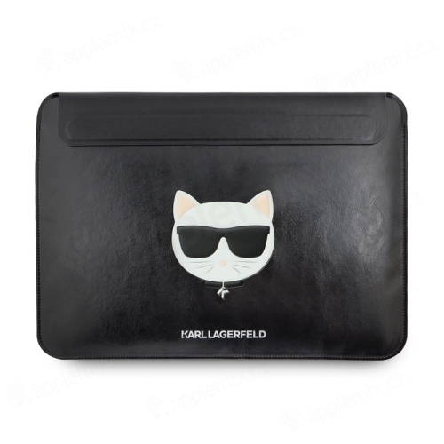 Puzdro KARL LAGERFELD pre Apple MacBook Pro 13" / Air 13" - Choupette - umelá koža - čierne