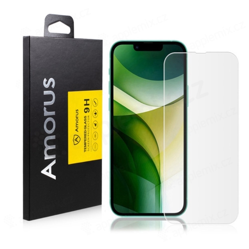Tvrzené sklo (Tempered Glass) AMORUS pro Apple iPhone 13 mini - přední - 2D - 0,26mm