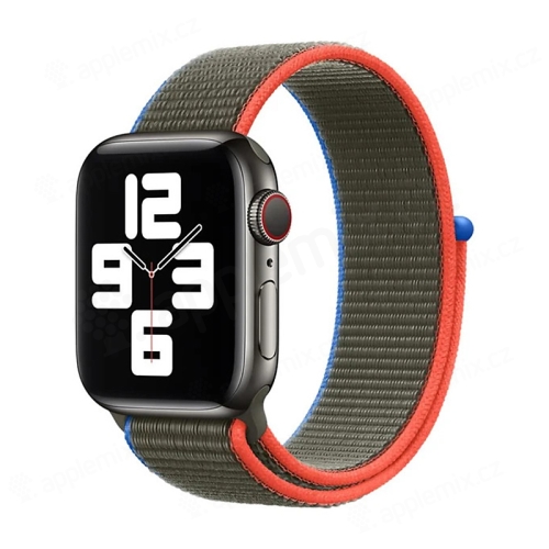 Originální řemínek pro Apple Watch 42mm / 41mm / 40mm / 38mm - nylonový - hlubinně olivový