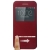 Ochranné pouzdro BASEUS se stojánkem a průhledným prvkem / výřezem na displej pro Apple iPhone 6 / 6S - tmavě červené