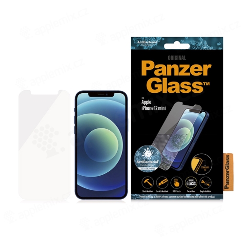 Tvrdené sklo PANZERGLASS pre Apple iPhone 12 mini - číre - antibakteriálne - 0,4 mm