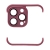 Bumper / mini rámeček pro Apple iPhone 13 Pro Max + tvrzené sklo na čočky kamery - silikonový - vínový