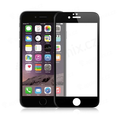 Tvrdené sklo / Tempered Glass AMORUS pre Apple iPhone 6 Plus / 6S Plus - čierny rám - 0,26 mm
