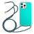 Kryt pre Apple iPhone 15 Pro Max - slamka - so šnúrkou - gumový - mätovo zelený