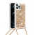 Kryt pro Apple iPhone 12 Pro Max - šňůrka - pohyblivé třpytky - zlatý