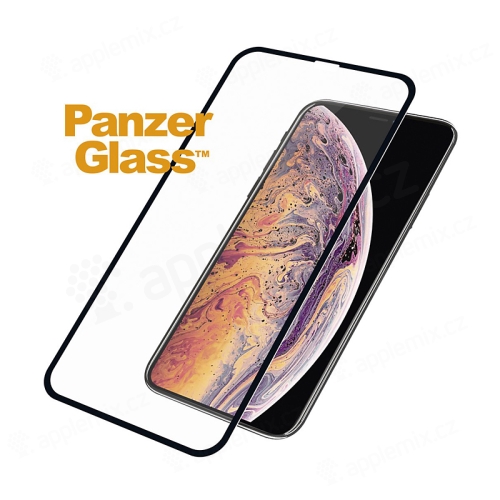 Tvrzené sklo (Tempered Glass) PANZERGLASS pro Apple iPhone X / Xs - 3D hrana - černé - 0,4mm