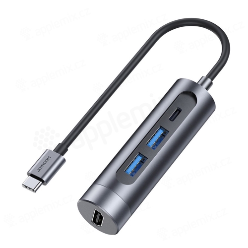 JOYROOM 4v1 - USB-C na 2x USB-A + USB-C + HDMI - sivá