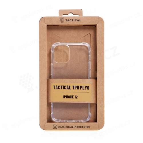 Kryt TACTICAL Plyo pre Apple iPhone 12 mini - zosilnené rohy - gumový - priehľadný