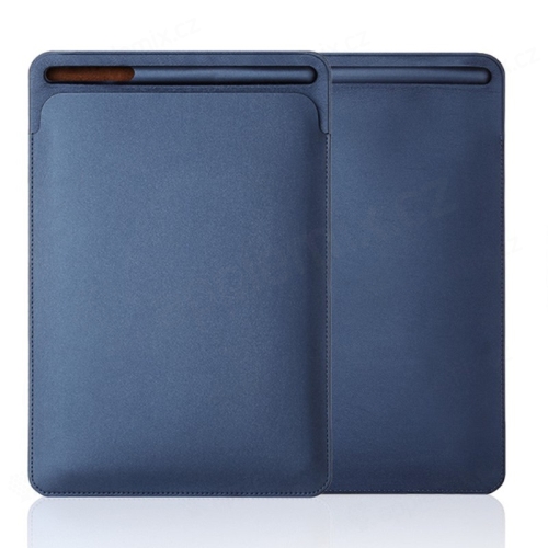 Pouzdro / obal pro Apple iPad velikosti 9,7 " / 10,2" / 10,5" - kapsa na Apple Pencil - umělá kůže - tmavě modré