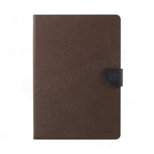 MERCURY Fancy Diary case pre Apple iPad Pro 10,5" / Air 3 (2019) - stojan a priehradka na dokumenty - hnedá / čierna