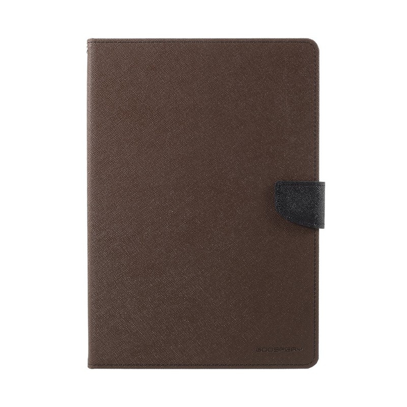 Pouzdro MERCURY Fancy Diary pro Apple iPad Pro 10,5 - stojánek a prostor na doklady - hnědé / černé