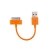 Mini synchronizační a nabíjecí datový kabel pro iPhone / iPod / iPad - oranžový