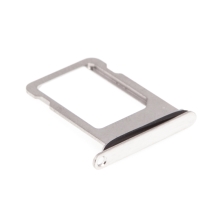 Rámeček / šuplík na Nano SIM pro Apple iPhone Xs - stříbrný (Silver) - kvalita A+