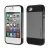 Kryt SLIM ARMOR pro Apple iPhone 4 / 4S - plast / guma - černý / šedý