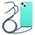 Kryt pre Apple iPhone 15 Plus - slamka - so šnúrkou - gumový - mätovo zelený