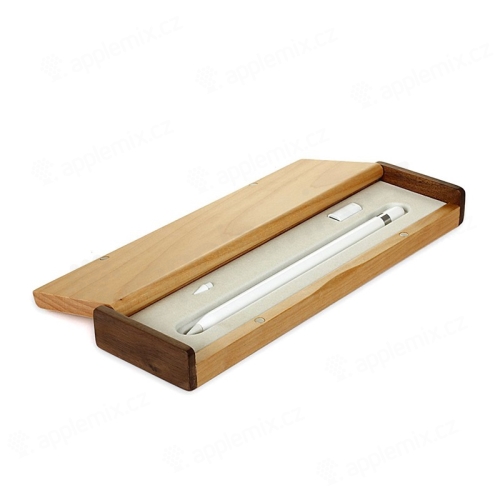Puzdro SAMDI pre Apple Pencil na stôl - drevené