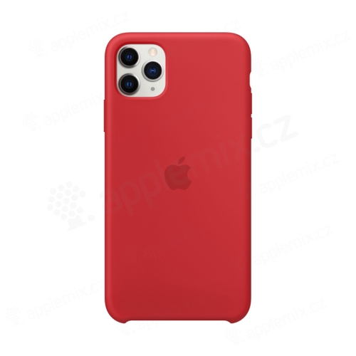 Originálny kryt pre Apple iPhone 11 Pro Max - silikónový - červený