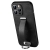 Kryt SULADA pre Apple iPhone 15 Pro - remienok + krúžok - ochrana fotoaparátu - syntetická koža - čierny