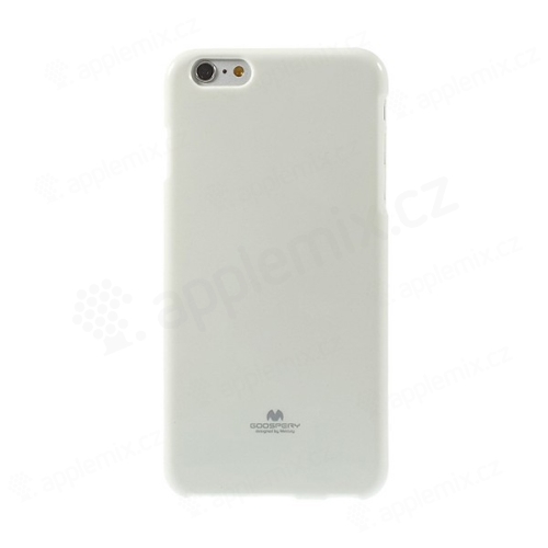 Kryt Mercury Goospery pro Apple iPhone 6 Plus / 6S Plus gumový - bílý s třpytivými prvky