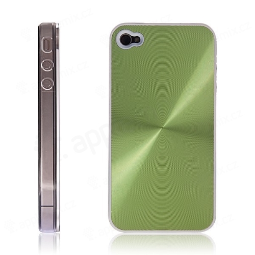 Ochranný kryt / pouzdro pro Apple iPhone 4 hliníkový - zelený