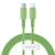 Synchronizačný a nabíjací kábel BASEUS - Lightning pre zariadenia Apple - USB-C - 1,2 m - zelený